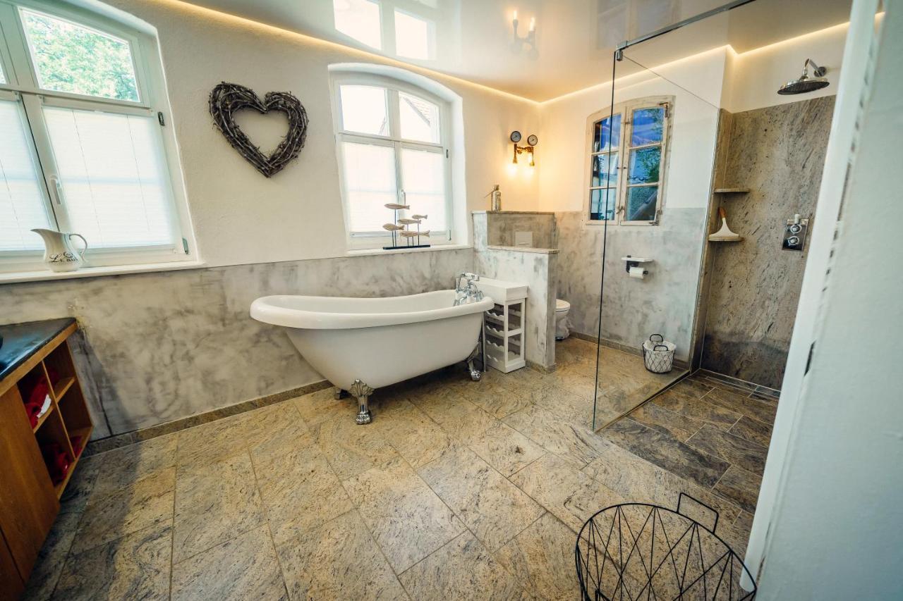 Alte Schmiede Mit Sauna, Pool Und Whirpool Im Aussenbereich Schoenstes Ferienhaus Der Lausitz Elsterheide Экстерьер фото