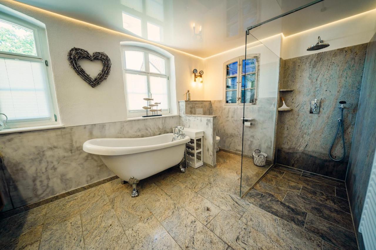 Alte Schmiede Mit Sauna, Pool Und Whirpool Im Aussenbereich Schoenstes Ferienhaus Der Lausitz Elsterheide Экстерьер фото